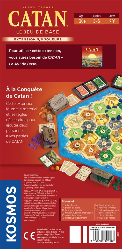 CATAN – EXTENSION POUR 5 ET 6 JOUEURS – Image 2