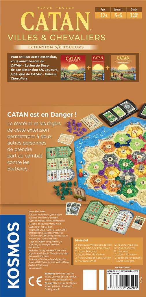 CATAN – EXTENSION VILLES ET CHEVALIERS 5-6 JOUEURS – Image 2