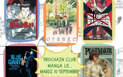 Club Manga le mardi 10 septembre à 20h !