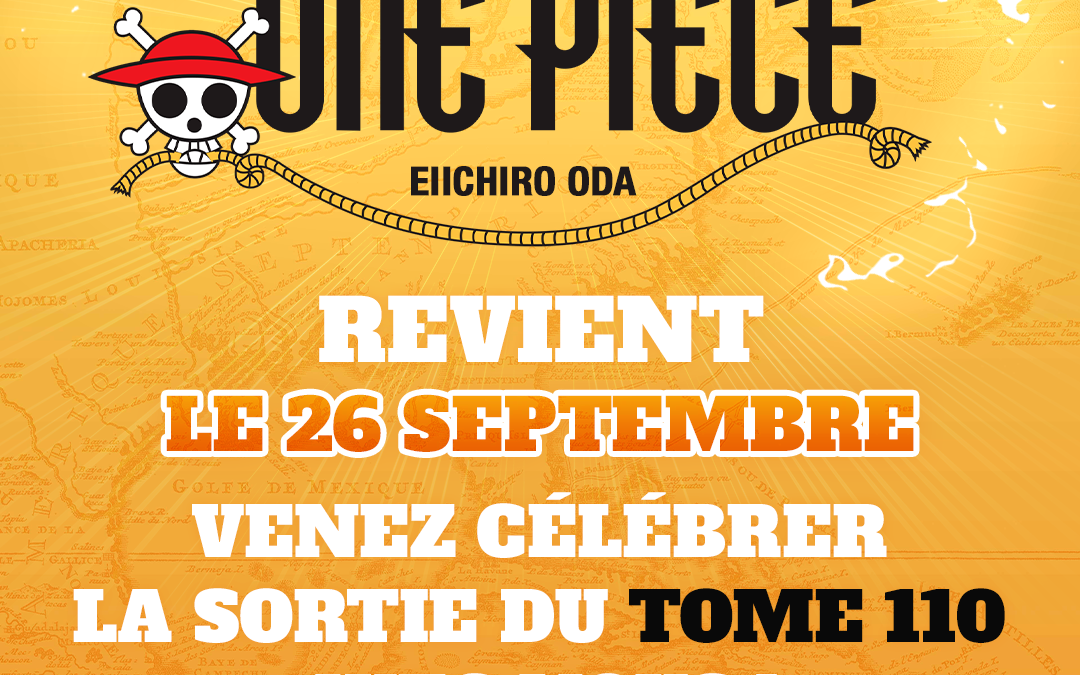 Nuit One Piece le vendredi 26 septembre de 19h à 21h